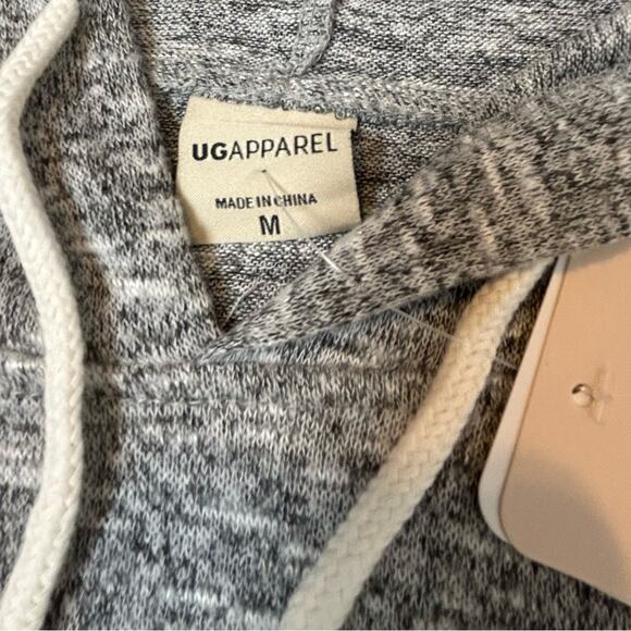 UG Apparel Sweater Hoodie Gray Knit Soft Comfy Oversized Long Womens Size M NWT - Picture 8 of 11